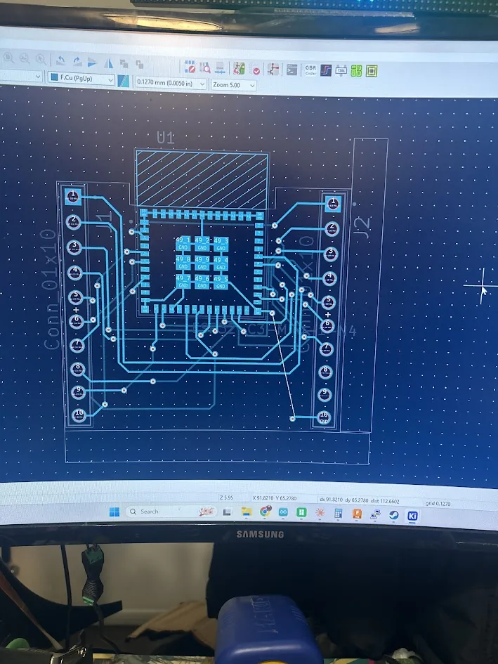 Custom PCB layout in KiCad